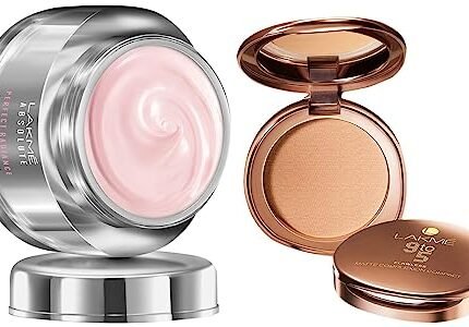 Lakmé Absolute Perfect Radiance Cream Skin lightening/Brightening Night Crème, 50g and 9 to 5 Flawless Matte Complexion Compact, Melon, 8g