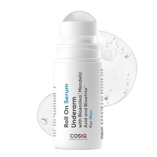 Cos-IQ Brightening Underarm Roll On Serum for Men | With Bioecolea, Mandelic Acid and Bio White | Skin & Exfoliates Underarms | Fresh & fragranced | 40ml Cos-IQ Brightening Underarm Roll On Serum for Men | With Bioecolea, Mandelic Acid and Bio White | Skin & Exfoliates Underarms | Fresh & fragranced | 40ml