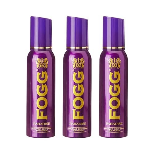 Fogg Paradise No Gas Deodorant for Women, Long-Lasting Perfume Body Spray, 3 x 150ml (Pack Of 3) Fogg Paradise No Gas Deodorant for Women, Long-Lasting Perfume Body Spray, 3 x 150ml (Pack Of 3)