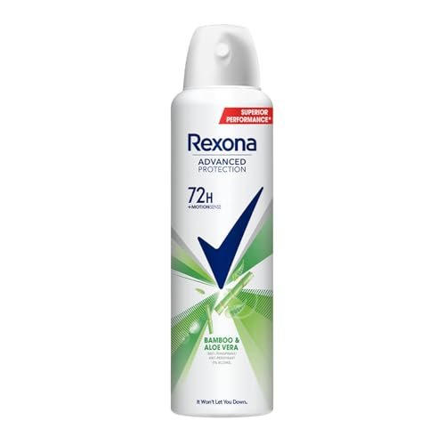 Rexona for Female Advance Protection Bamboo & Aloe Vera Deodorant Spray 72 H/Invisible And With Long-Lasting Freshness, 200 Ml Rexona for Female Advance Protection Bamboo & Aloe Vera Deodorant Spray 72 H/Invisible And With Long-Lasting Freshness, 200 Ml