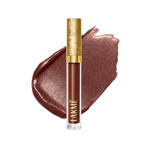 Lakme Be-Jewel Shimmer Lip Liquid with Ceramides, Luminous Matte Finish, Waterproof – 303 Cocoa Glow 3.5ml Lakme Be-Jewel Shimmer Lip Liquid with Ceramides, Luminous Matte Finish, Waterproof – 303 Cocoa Glow 3.5ml