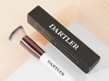 Dartler’s Premium Foundation Brush for Liquid, Cream, Powder – Kabuki Flat Face Blending Brush – Soft Essential Makeup Tool for Women | White, Pack of 1