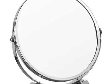 SIBY Makeup Mirror with Magnification | Double Sided Tabletop Vanity Mirror with 1X x 5X |360 Degree Cosmetic Desktop Mirror with Stand for Living Room