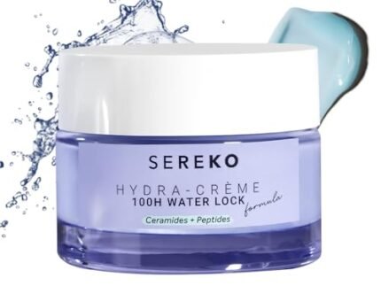 SEREKO Hydra Creme Ceramide Moisturizer Cream for Face — Skin Barrier Repair & Long-Lasting Hydration up to 100 hrs | Peptide + Ceramide Gel Formula | Lightweight | All Skin Types | 50 ml