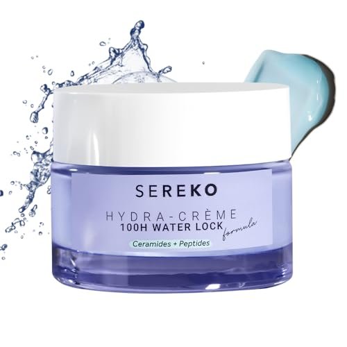SEREKO Hydra Creme Ceramide Moisturizer Cream for Face — Skin Barrier Repair & Long-Lasting Hydration up to 100 hrs | Peptide + Ceramide Gel Formula | Lightweight | All Skin Types | 50 ml SEREKO Hydra Creme Ceramide Moisturizer Cream for Face — Skin Barrier Repair & Long-Lasting Hydration up to 100 hrs | Peptide + Ceramide Gel Formula | Lightweight | All Skin Types | 50 ml