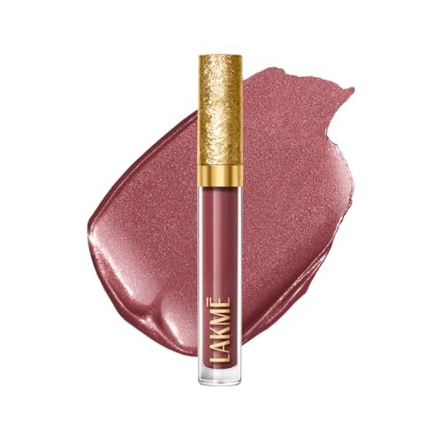 Lakme Be-Jewel Shimmer Lip Liquid with Ceramides, Luminous Matte Finish, Waterproof- 301 Iced Espresso 3.5ml Lakme Be-Jewel Shimmer Lip Liquid with Ceramides, Luminous Matte Finish, Waterproof- 301 Iced Espresso 3.5ml
