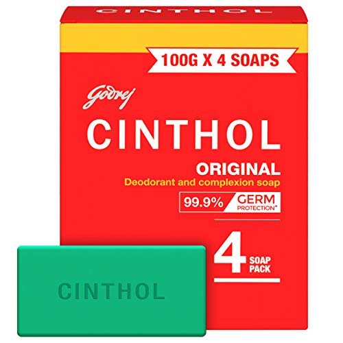 Cinthol Original Bath Soap 99.9% Germ Protection, 100G (Pack Of 4) Cinthol Original Bath Soap 99.9% Germ Protection, 100G (Pack Of 4)