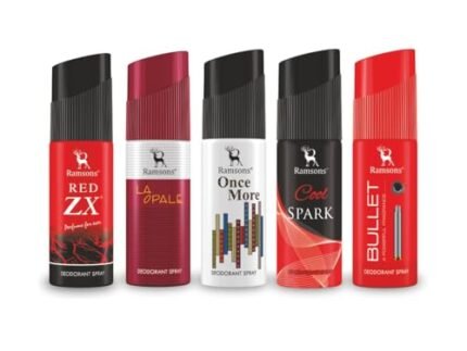 Red Zx, La Opale, Once More, Cool Spark & Bullet Deodorant Spray Combo For All Day Use (Pack of 5 x 40ml)
