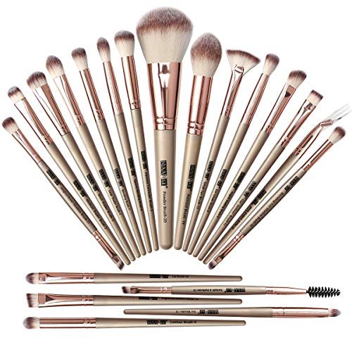 Maange 20 Pcs Professional Makeup Brushes Foundation Eyeshadow Blush Brush,Travel Kabuki Blending Concealers Face Powder Eye Make Up Brushes Set Kit (Champagne) Maange 20 Pcs Professional Makeup Brushes Foundation Eyeshadow Blush Brush,Travel Kabuki Blending Concealers Face Powder Eye Make Up Brushes Set Kit (Champagne)