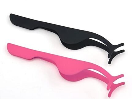 2 pcs False Eyelashes Extension Tweezers Nipper for Lashes Application and Removal(Multicolor)