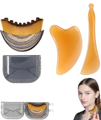 3PCS Lymphatic Contour Face Brush, Facial Massage Set for Puffiness Reduction, 3-in-1 Skincare Tools with Gua Sha and Roller, Gentle Facial Contouring for Enhanced Skin Tone 3PCS Lymphatic Contour Face Brush, Facial Massage Set for Puffiness Reduction, 3-in-1 Skincare Tools with Gua Sha and Roller, Gentle Facial Contouring for Enhanced Skin Tone