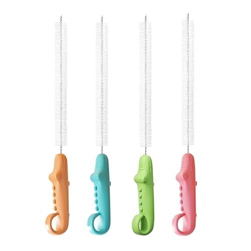 4 PCS traw Cleaner Brush, Bottle Cleaning Brush, Baby Bottle Cleaner Brush for Steel Straw and Water Bottles, Small Cleaning Brush for Coffee Machine Nozzles, Random Colors 4 PCS traw Cleaner Brush, Bottle Cleaning Brush, Baby Bottle Cleaner Brush for Steel Straw and Water Bottles, Small Cleaning Brush for Coffee Machine Nozzles, Random Colors