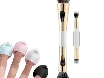 4 in 1 Multi Functional Makeup Brush with Dual End Design for Face and Eye Application