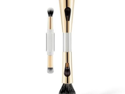 4 in 1 Multifunctional Makeup Brush Set with Foundation Brush, Powder Brush, Eyeshadow Blending Brush & Flat Brush | Feathery Soft Bristles Makeup Brushes for Women