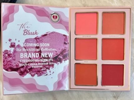 A R Traders 5-in-1 Foldable Makeup Book Palette, Eyeshadow, Blush, Contour, Highlighter, Lipstick, Portable