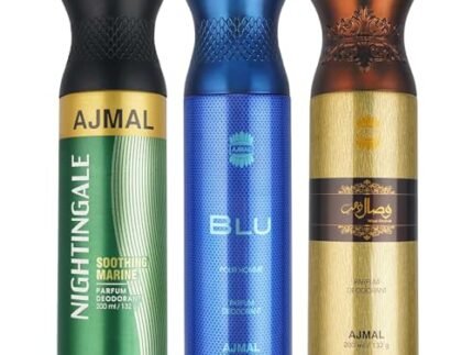 AJMAL Ajmal 1 Nightingale For Men Women Blu Homme And Deodorants Each 200 Ml Combo Pack Of 3 ‘ Total 600