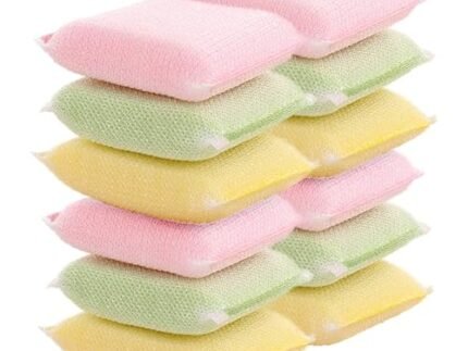 ALOUD CREATIONS Active Mesh Scrubber Pad | Foam Sponge | Scratch Proof Scrubber with Stain Splitter Net | Pack of 12
