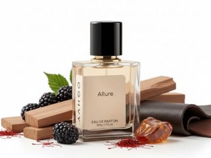 Allure Unique Eau de Parfum | Long Lasting Unisex Perfume for Men & Women | Saffron, Leather & Sandalwood Luxury Fragrance | Premium EDP Spray, 50 ml