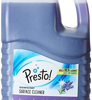 Amazon Brand - Presto! Disinfectant Surface & Floor Cleaner Liquid | Lavendar | 5 Litre | 1 Can | Kills 99.9% Germs | Removes Stains | Safe On Hands