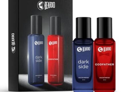Beardo Darkside & Godfather Perfume for Men, 20ml x 2 | Godfather EDP with Aromatic, Spicy Perfume for Men Long Lasting Perfume for Date night fragrance | Fresh, Woody Premium Darkside fragrance | Ideal Gift for men | Rakhi Gift for Brother | Gift for Brother