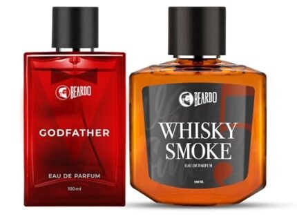 Beardo Godfather & Whisky Smoke Liquid Perfume For Men,100Ml X 2|Eau De Parfum|Premium,Strong & Long Lasting Fragrance For Men’S|Ideal Gift For Men|Christmas gift for men|Gift For Friends|Gift for Men