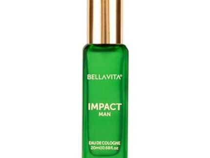 Bella Vita Luxury Impact Men Eau De Cologne Liquid Perfume With Mendarin Orange, Patchouli, Cedar | Woody, Citrusy Long Lasting Edc Fragrance Fresh Scent 20 Ml