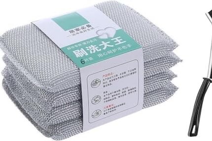 COOFANDY 6 Pack All-Purpose Sponges Kitchen, Scratch Proof Scrubber for Kitchen Utensils, Scrubbing Cleaner Sponges, Dish Scouring Scrubber for Fast Cleaning, Hard Surface Cleaning Tool, Gap Cleaning Brush