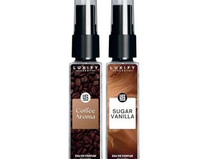 Coffee Aroma & Sugar Vanilla Eau De Parfum | Long-Lasting Fragrance | Scent for All Occasions, Travel Friendly Pocket Perfume | 8ml x 2
