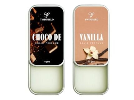 Combo of Choco De & Vanilla Solid Perfume – 10 Gms each | Alcohol Free – Pocket Friendly & Easy to Apply, Non-Greasy Cologne Balm | Unisex Gifting Collection