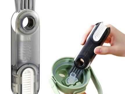 Cup Lid Gap Cleaning Brush Multifunctional 3 in 1 Cup Crevice Cleaning Tools Bottle Cleaner Brush for Bottles Glass