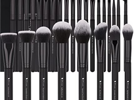 DUCARE Synthetic Bristles Makeup Brushes – Black , Pack of 27 , DRM-DF2725