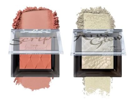 Daily Life Forever52 Sensational Glow Duo – Chic Script Blush + Ariel Glow Highlighter | Radiant Flush & Luminous Highlight | Smooth, Blendable, Long-Wear Formula for a Sculpted Highlighter (Flowerhorn-03& Ambient-05)