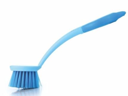 Dish & Kitchen Sink Brush with Comfortable Grip & Flexible Bristles, Tough Bristles for Stubborn Stains, Bathroom Tiles Cleaning Brush, 1 Piece, Blue