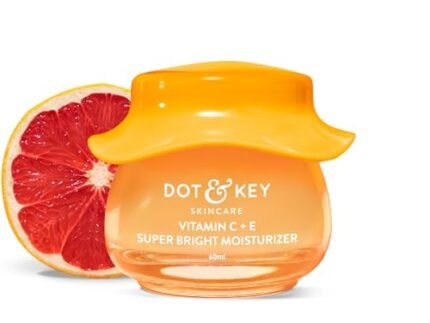 Dot & Key Vitamin C + E Sorbet Super Bright Moisturizer For Face | Vitamin C Face Moisturizer|Reduces Skin Dullness|Oil Free & Lightweight | For All Skin Types | 60Ml