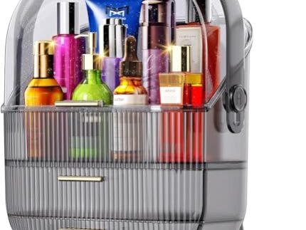 Drawer Type Makeup Storage Rack, Clear Cosmetics Storage Box With Clear Cover, Large Capacity Multi-functional Storage Organizer