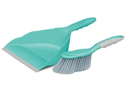 Dustpan Set with Brush (Aqua Green), Pack of 2
