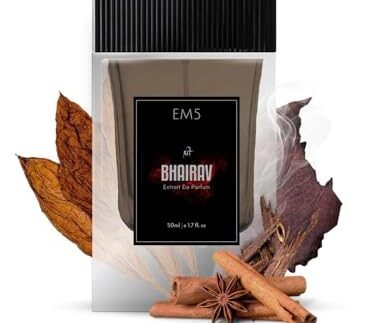 EM5 Bhairav Extrait De Parfum (36%) Spray for Men | Dark, Animalic, Smoky, T0b@cco, Leather, Oud Fragrance | Raw, Unapologetic, Untamed Scent | Strong & Long Lasting Perfume | Gift For Men | 50ml