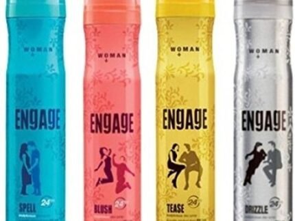 Engage Body Spray Combo Spell, Blush, Tease, Drizzle For Women 150 Ml Each