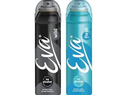 Eva Deo,Wild & Fresh Deo for Women, Skin friendly,Dermatologically tested, No Alcohol, pH balanced,Vegan,Cruelty free,Paraben free, Pack of 2,300ml