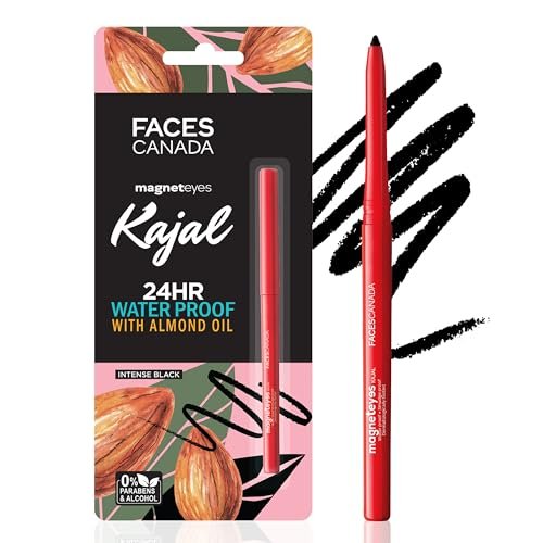 FACESCANADA Magneteyes Kajal Stick – Black, 0.35 Gm | 24 Hr Long Stay | One Stroke Smooth Glide | Waterproof, Smudgeproof & Fadeproof | Deep Matte Finish | Enriched With Almond Oil & Vitamin E FACESCANADA Magneteyes Kajal Stick – Black, 0.35 Gm | 24 Hr Long Stay | One Stroke Smooth Glide | Waterproof, Smudgeproof & Fadeproof | Deep Matte Finish | Enriched With Almond Oil & Vitamin E