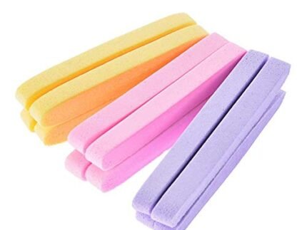 Facial Cleansing Sponges Round Makeup Face Wash Sponge Stick Reusable Facial Remover Pads Beauty Tools Multicolor 12 PCS