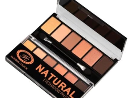 Fashion Colour Eyeshadow Palette | 6 Pigmented Colors Eyeshadow Palette Long Wearing And Easily Blendable Eye Makeup Palette Matte | Matte, Shimmery And Metallic Finish | (NATURAL)