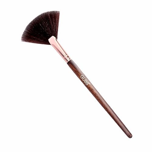 GUBB Synthetic Bristle Fan Brush – Brown – Professional Makeup Brush for Precise Highlighting, Contouring, and Blending – Soft and Luxurious Bristles for Effortless Application – Ideal for Makeup Enthusiasts and Professionals GUBB Synthetic Bristle Fan Brush – Brown – Professional Makeup Brush for Precise Highlighting, Contouring, and Blending – Soft and Luxurious Bristles for Effortless Application – Ideal for Makeup Enthusiasts and Professionals