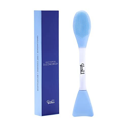 Glam21 Multipurpose Silicone Brush | 2in1 Soft Double-sided Deep Cleansing & Skin Massaging | Micro Scrubber to Face, Nose & Lips for Pore Cleansing, Removing Blackhead Glam21 Multipurpose Silicone Brush | 2in1 Soft Double-sided Deep Cleansing & Skin Massaging | Micro Scrubber to Face, Nose & Lips for Pore Cleansing, Removing Blackhead