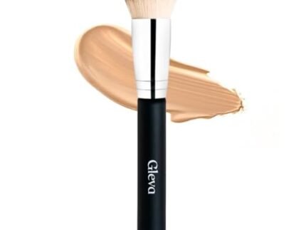 Gleva Angled Foundation Makeup Brush, Contour Brush for Bronzer Liquid Foundation Cream Powder Blending Buffing, Nose Contour Brush, Cream or Flawless Powder Cosmetics Brush