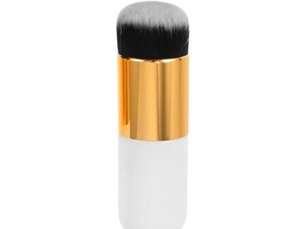 Gleva Powder and Foundation Makeup Brush Flawless Application for Liquid, Cream, and Powder Makeup Blending – Soft, Dense Bristles for Smooth, Even Coverage Multitasking Travel Brush