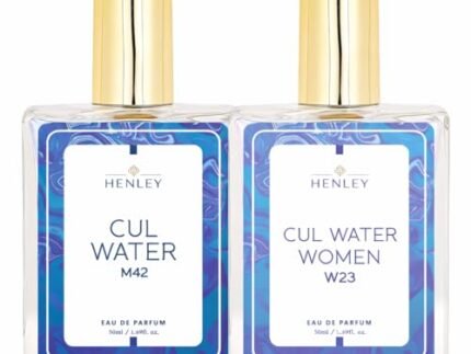 HENLEY CUL WATER MEN 50ml + CUL WATER WOMEN 50ml FANTASY PERFUME (COMBO PACK)