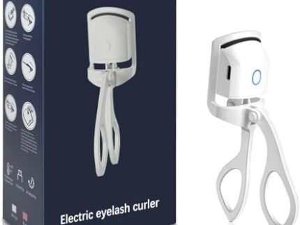 Heated Eyelash Curler, Electric Heated Lash Curler Rechargeable, 2 Heating Modes with Sensing Heating Silicone Pad, Portable Handheld Makeup Tools for Women
