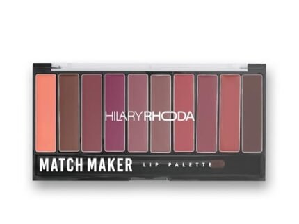 Hilary Rhoda Match Maker Lip Palette | Lip Palette for Women | Waterproof & Matte Finish | Lip Palettes for Every Occasion | Infused with Shea Butter & Vitamin E – 12g (Mood Changer – Shade 01)