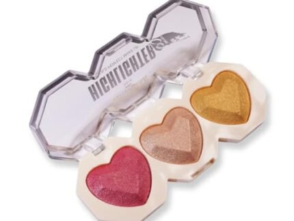 INDIA Heart Shape Highlighter Palette For Makeup | Ultra Blendable & Long Lasting | Blinding Glow (BBI-02-07-SHADE NO.02, 9G)
